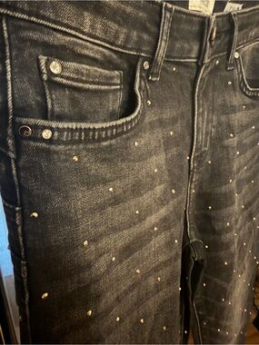 Black skinny Jeans with shiny Stud Detail